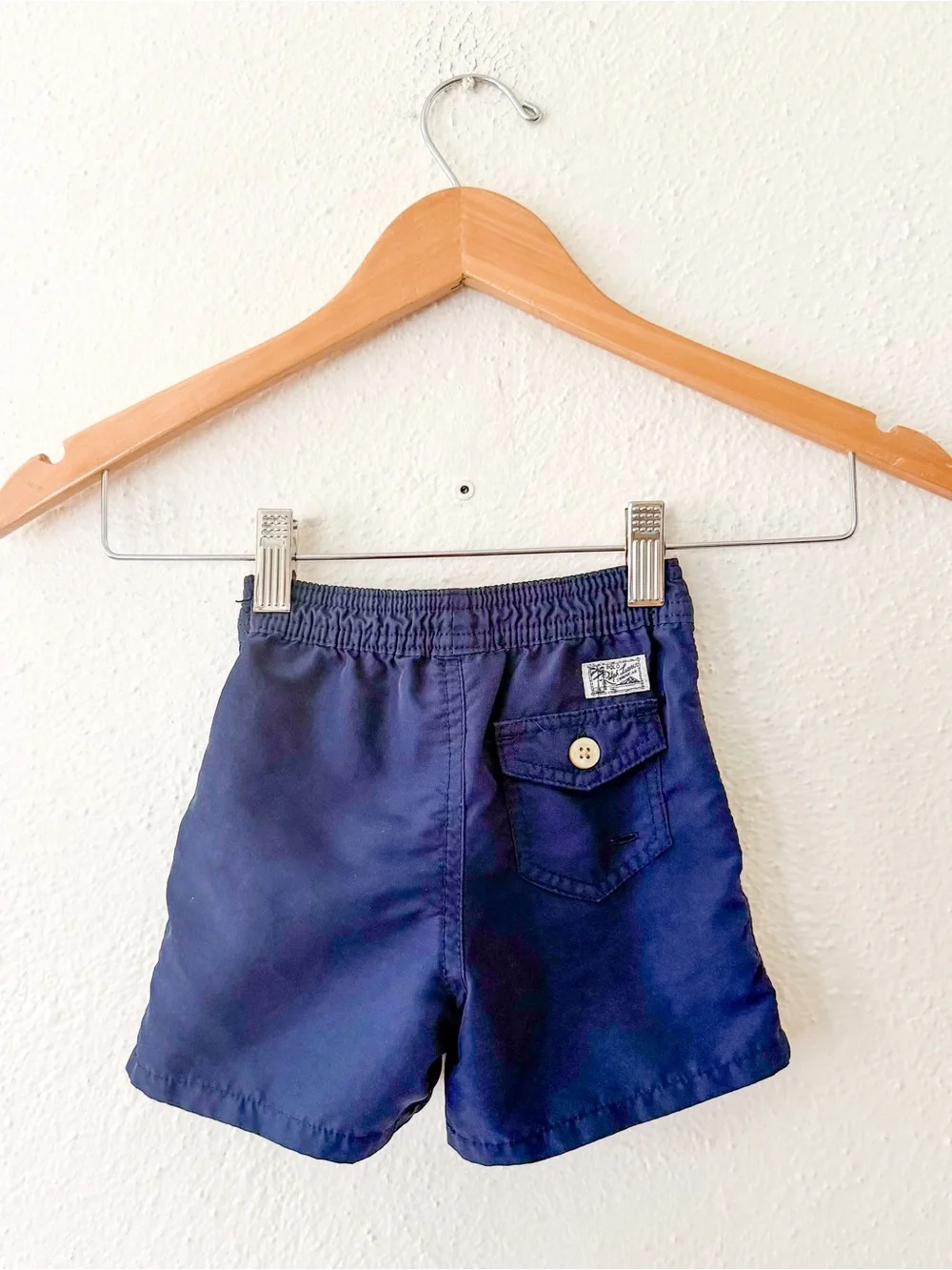 Ralph Lauren Baby Boys Navy Blue Swim Trunks